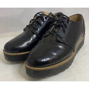 #6830 Chinese Laundry Black Leather Shoes Size 5.5